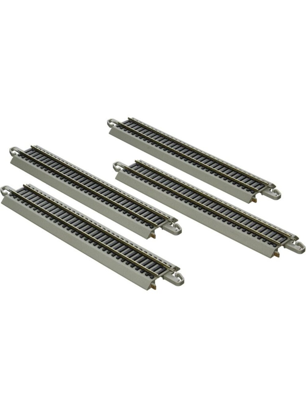 Auto Reversing 9" Straight Track - 4 Pack HO Scale Model Train Accessories